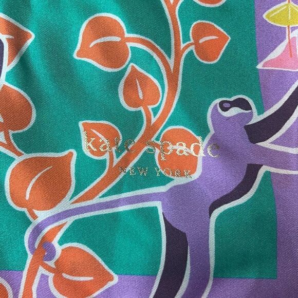 Kate Spade Monkey Silk Scarf - Picture 4 of 4